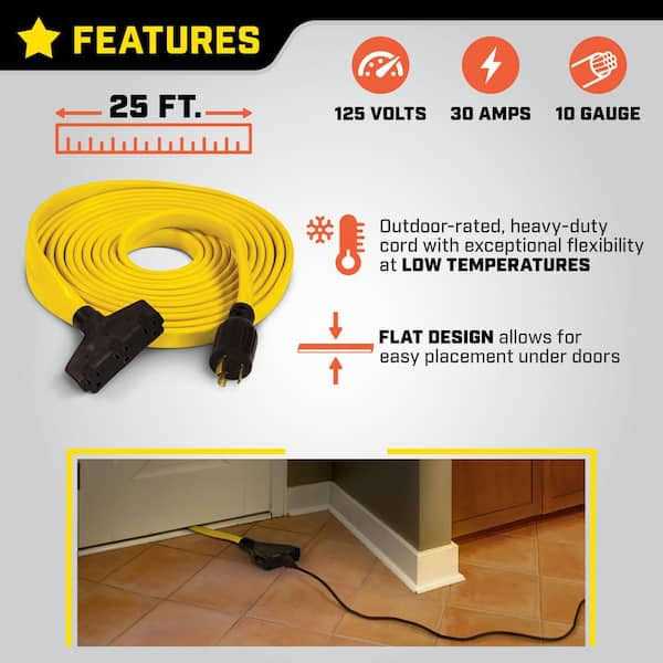 Champion Power Equipment 25 ft 30 Amp Generator Extension Cord M52686