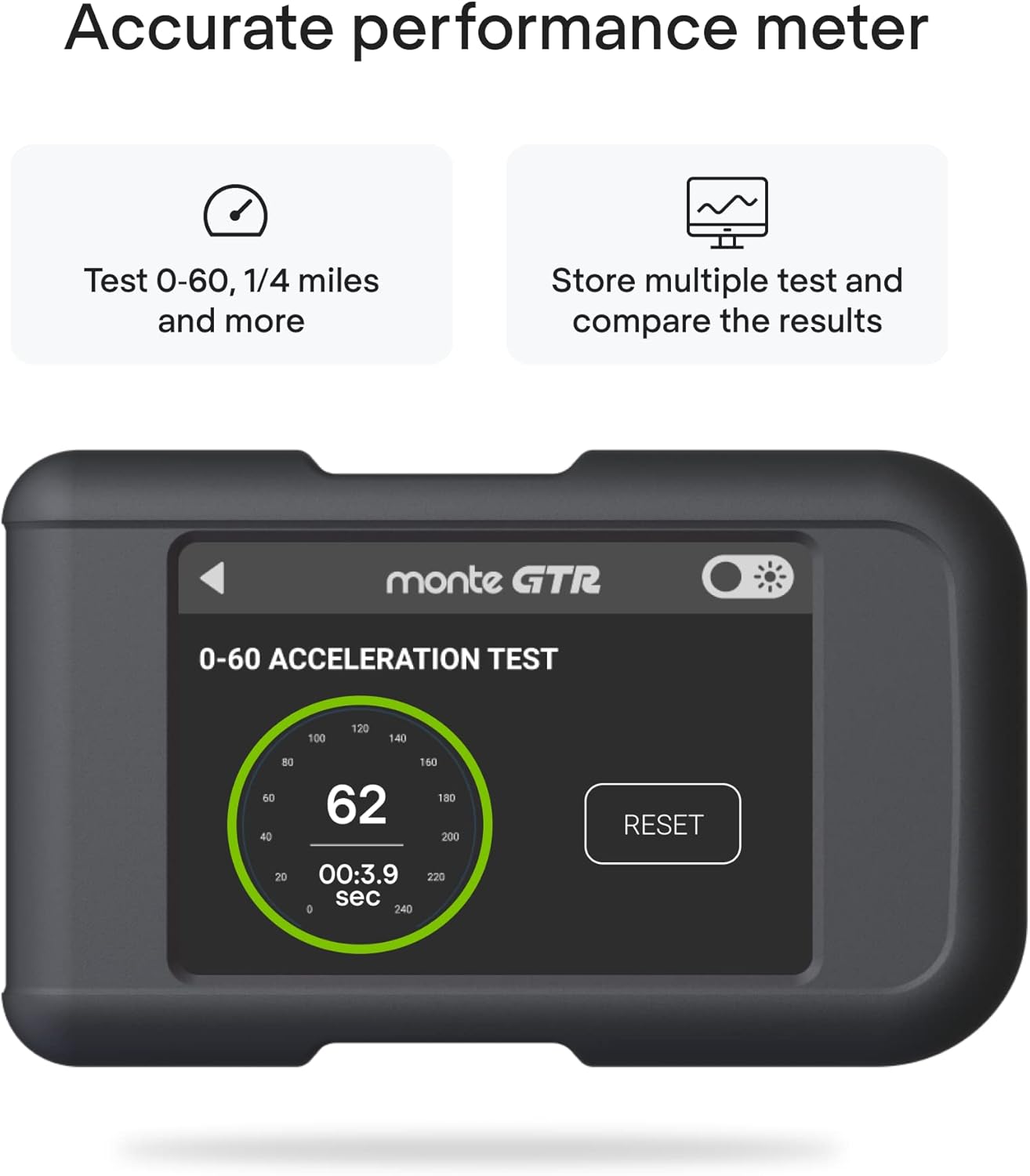 Monte Tuning Universal Performance Tuner 4 in 1 Chip, Fuel Saver and Diagnostic Scanner V9360