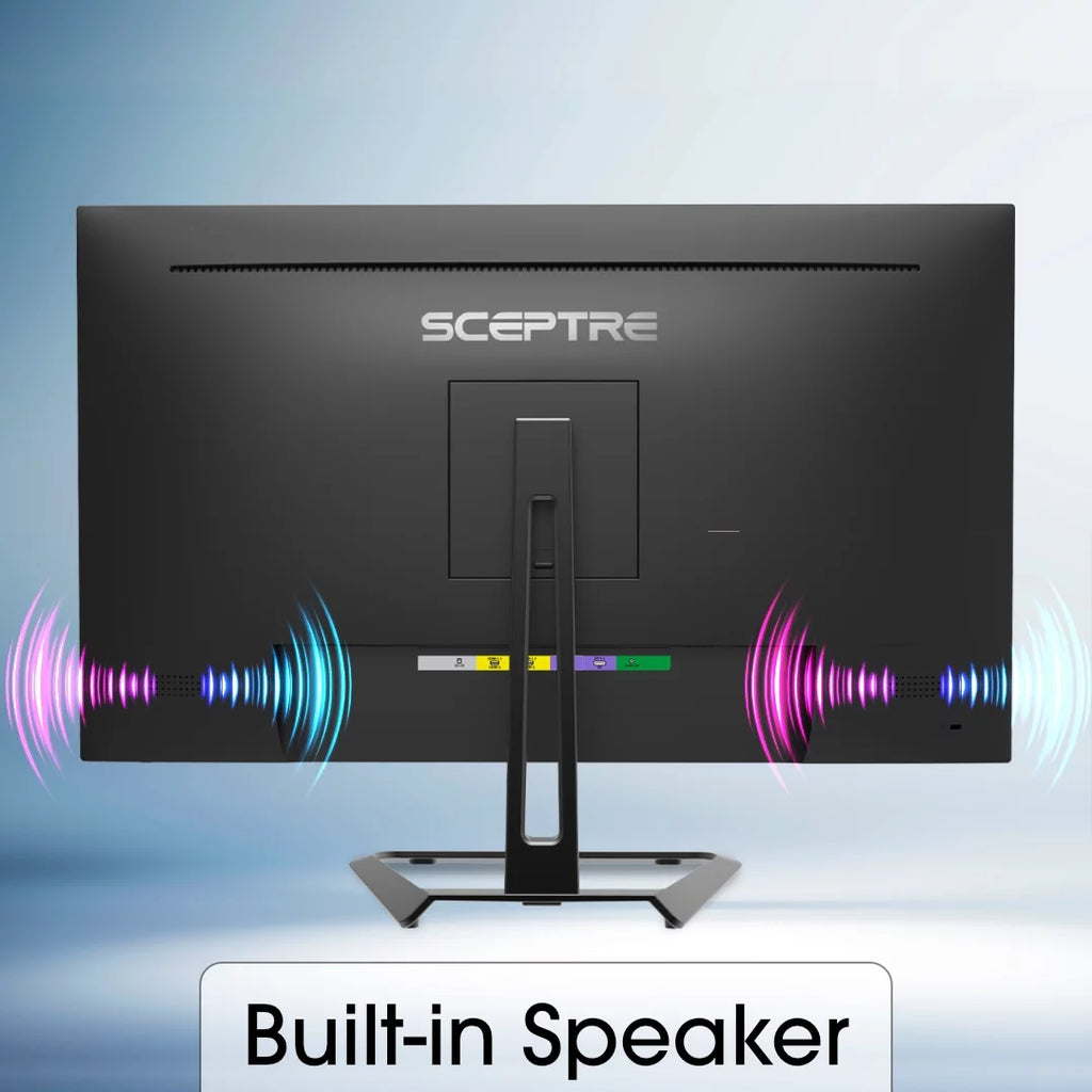 Sceptre 27" 4K IPS UHD Monitor with HDMI, DisplayPort, Built-in Speakers V51940