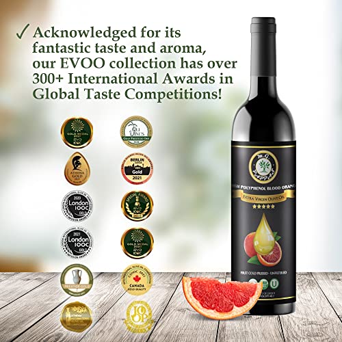 M.G. PAPPAS High Polyphenol Extra Virgin Olive Oil, Cold Pressed & Unfiltered, 12.7 oz O81138