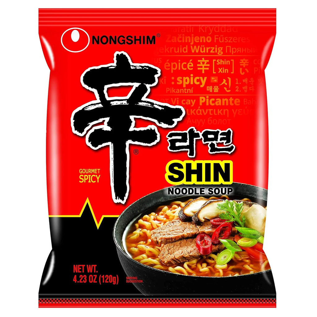 Nongshim SHIN Ramen Gourmet Spicy Soup Noodles (10 Pack) J7278