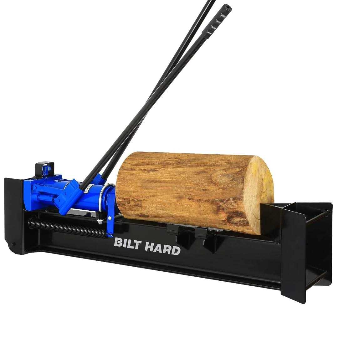 BILT HARD 12 Ton Manual Log Splitter Hydraulic Wood Splitter - Shop Hardware Tools Online Store