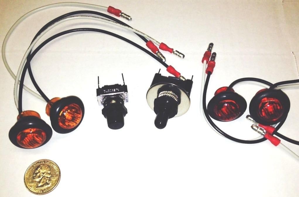 UTV/SXS/ATV Turn Signal Kit w/HORN for John Deere Gator line Bright 3/4" LEDS