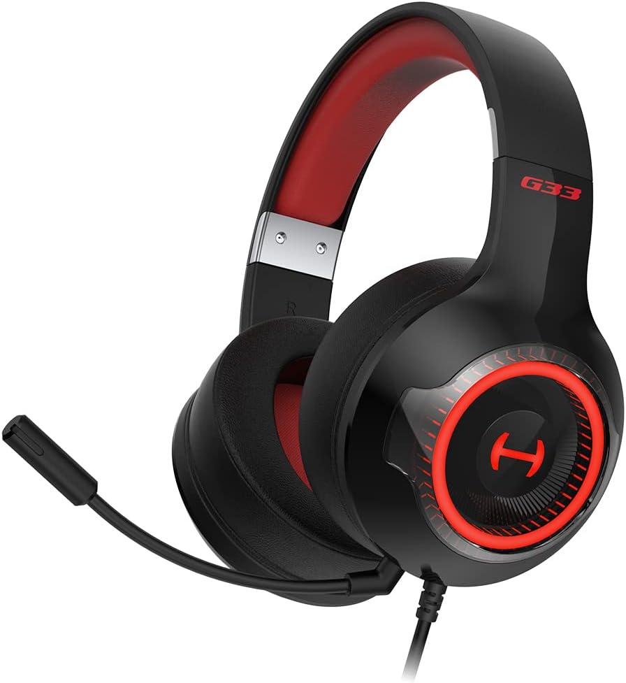 HECATE by Edifier G33BT Bluetooth Wireless Gaming Headset with Mic, RGB Lighting, 2-Pack L326292