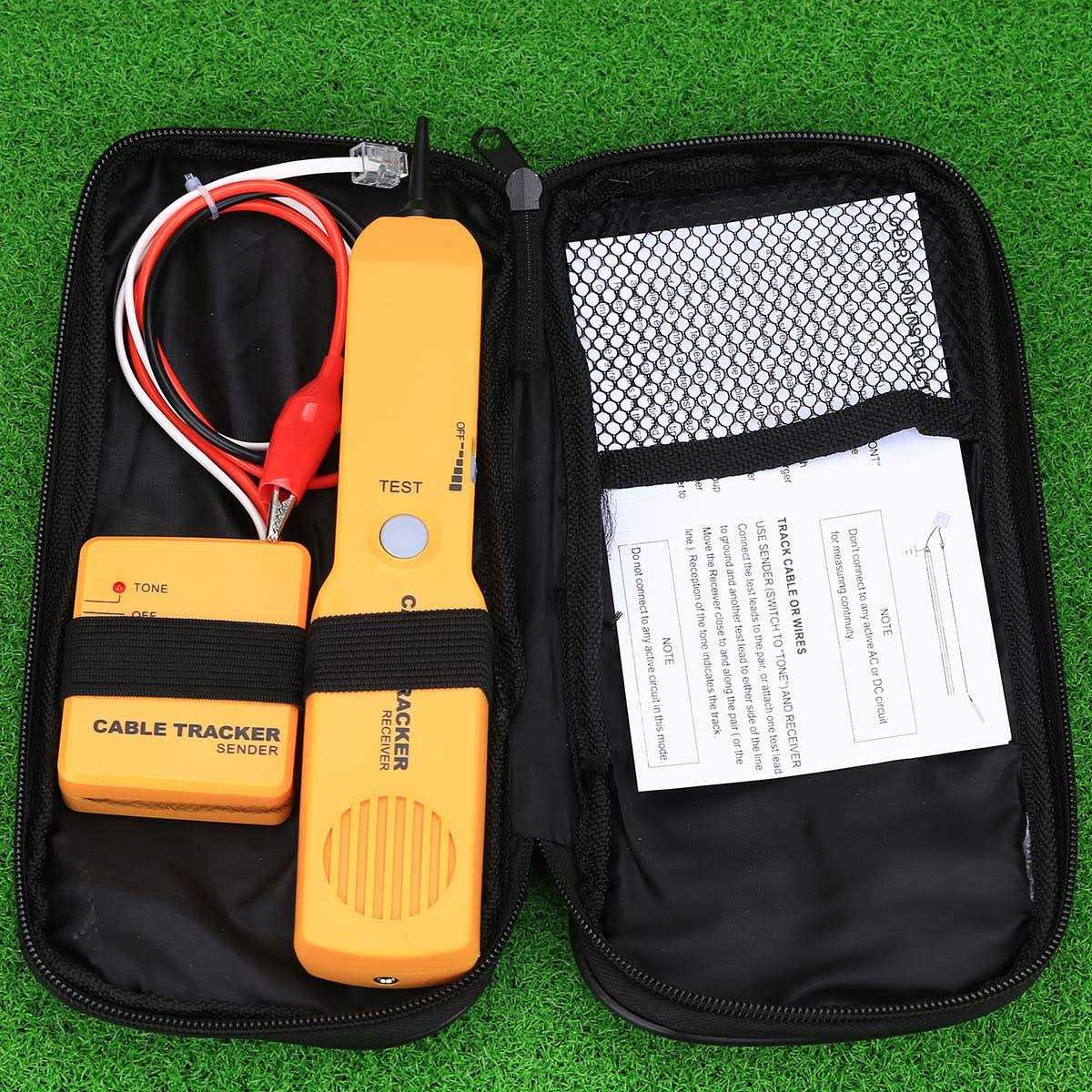 Cable Finder Tone Generator Probe Tracer RJ11 Wire Tracker Network Tester Kit Q5863