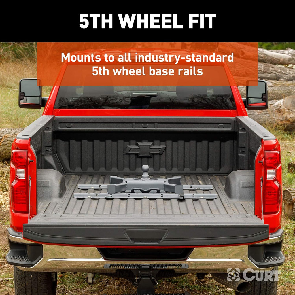 CURT 16090 Spyder 5th Wheel to Gooseneck Adapter Hitch, 30,000 lbs, 2-5/16-Inch Ball O507