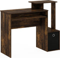 Furinno Econ Multipurpose Home Office Computer Writing Desk, Black/Brown Pack of 2