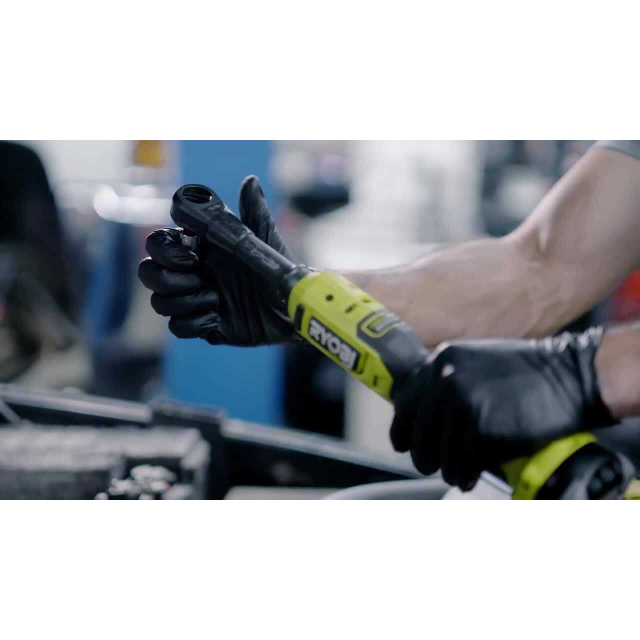 RYOBI ONE+ HP 18V Brushless Cordless 3/8 in. Extended Reach Ratchet W850431