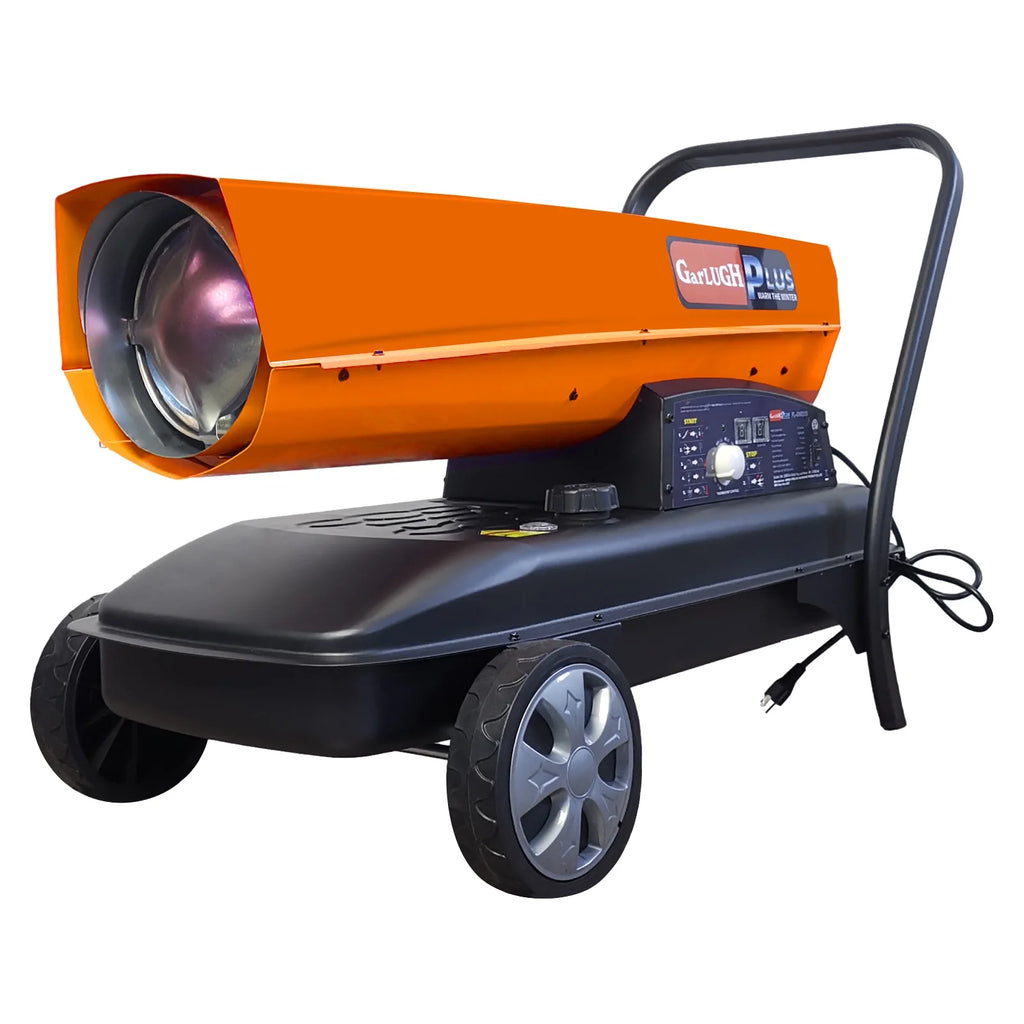 KEHOMY 220 Portable Movable Torpedo Forced Air 215000BTU Heavy-duty Kerosene/Diesel Heater with Thermostat Control and Overheat Protection for Jobsite,Garage,Construction Site and Farm