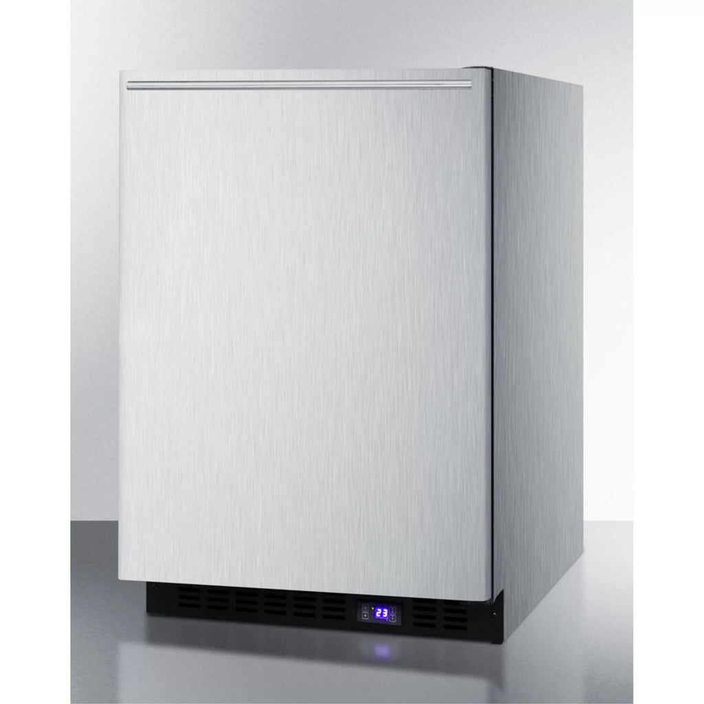 Frost-free Built-in Undercounter Freezer with Icemaker, Stainless Steel F638