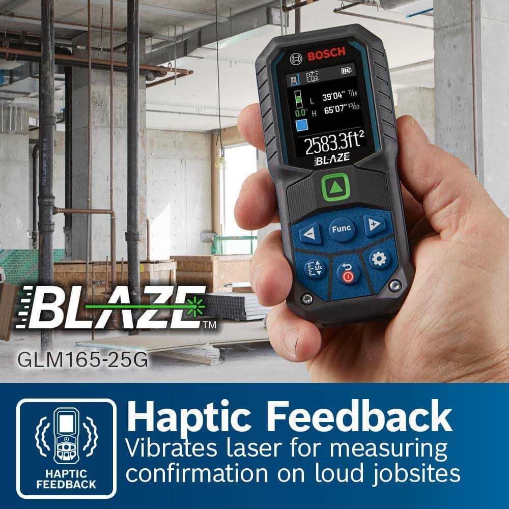 Bosch GLM165-25G Blaze Green Beam Laser Measure B240697