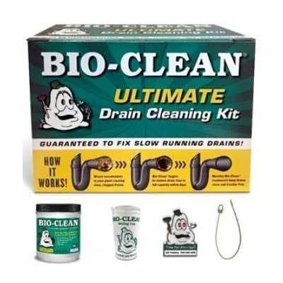 Bio-Clean Ultimate Drain Cleaning Kit Cleans Drains Septic Tanks Grease Traps All Natural and 100% Guaranteed No Caustic Chemicals! Removes fats - Shop Hardware Tools Online Store