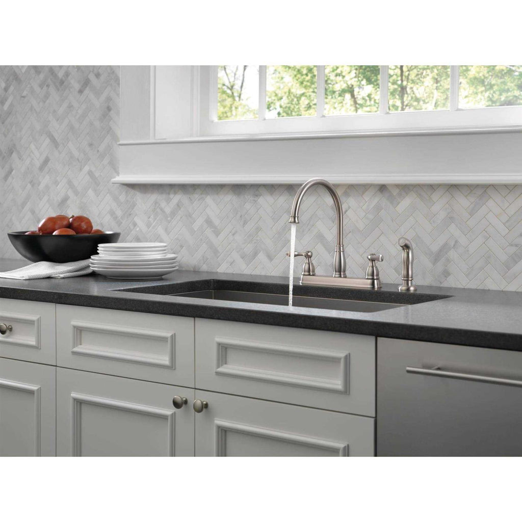 Delta Windemere Two Handle Kitchen Faucet 21996LF-OB Q7586