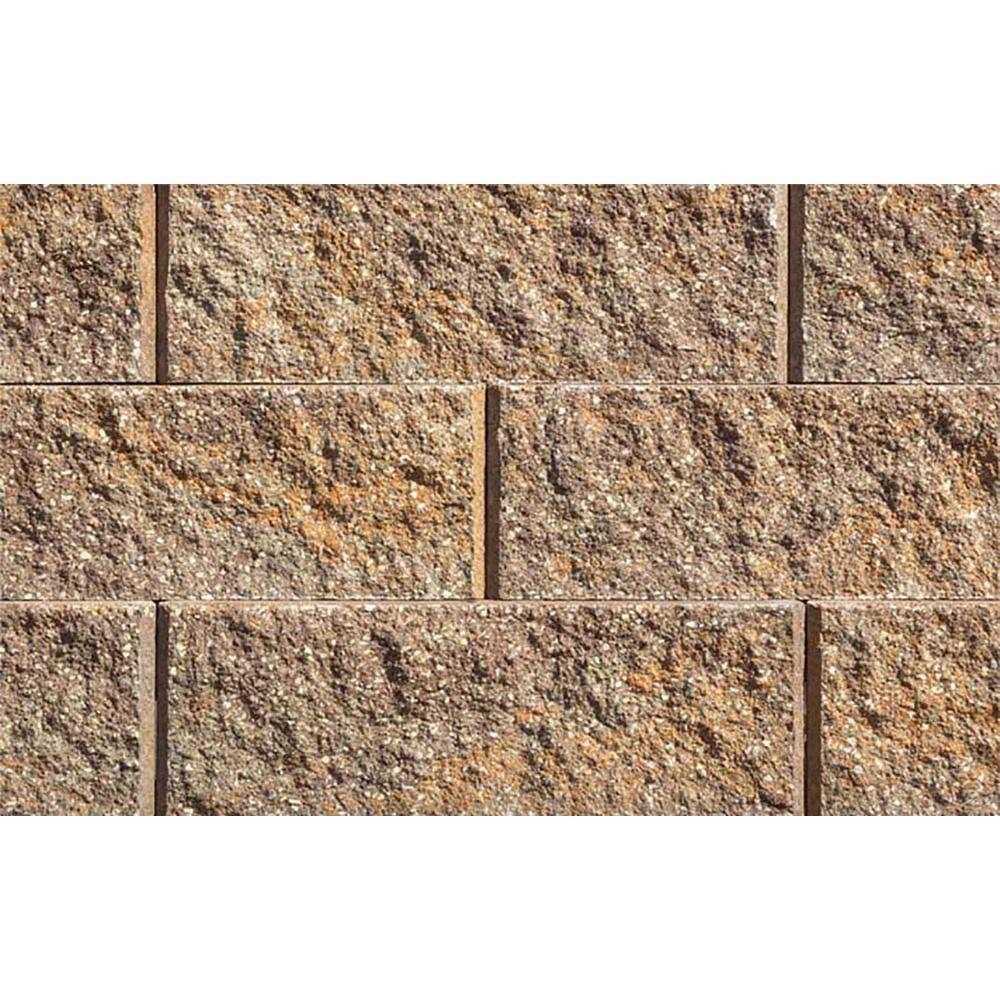 Rockwood Retaining Walls Sapphire 6 in. H x 17.25 in. W x 12 in. D Concrete Retaining Wall Block - Shop Hardware Tools Online Store