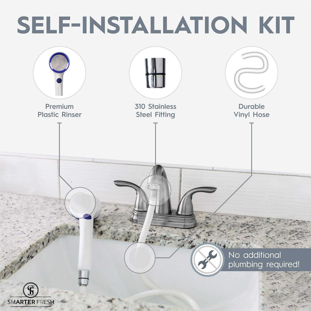 SmarterFresh Sink Hose Sprayer Attachment Hair Washing Handshower Faucet Rinser Q6749