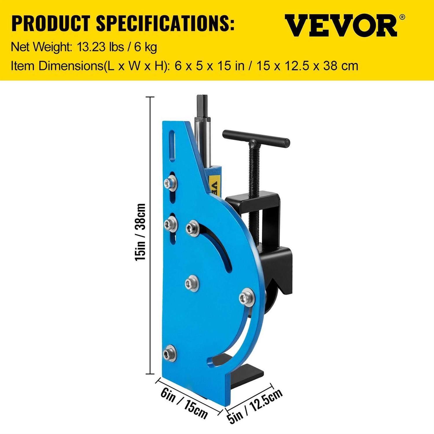 VEVOR Tube Notcher Kit 60 Degree with Bi-Metal Hole Saw P8556