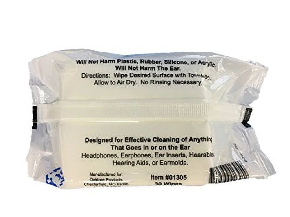 Audiowipes Towelettes Portable Pouch by Audiologist's Choice, 4 Pack Q4555