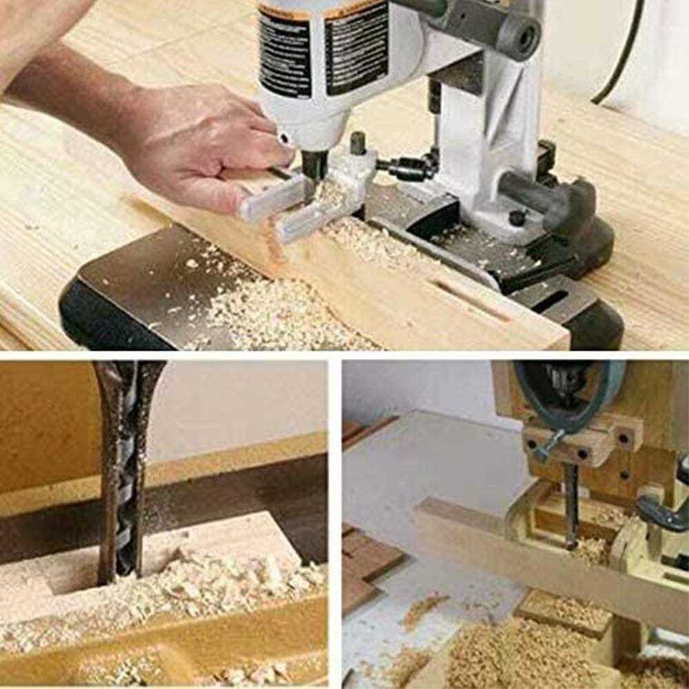 Cdiytool Woodworking Square Hole Mortising Chisel Set for Drill Press H977860