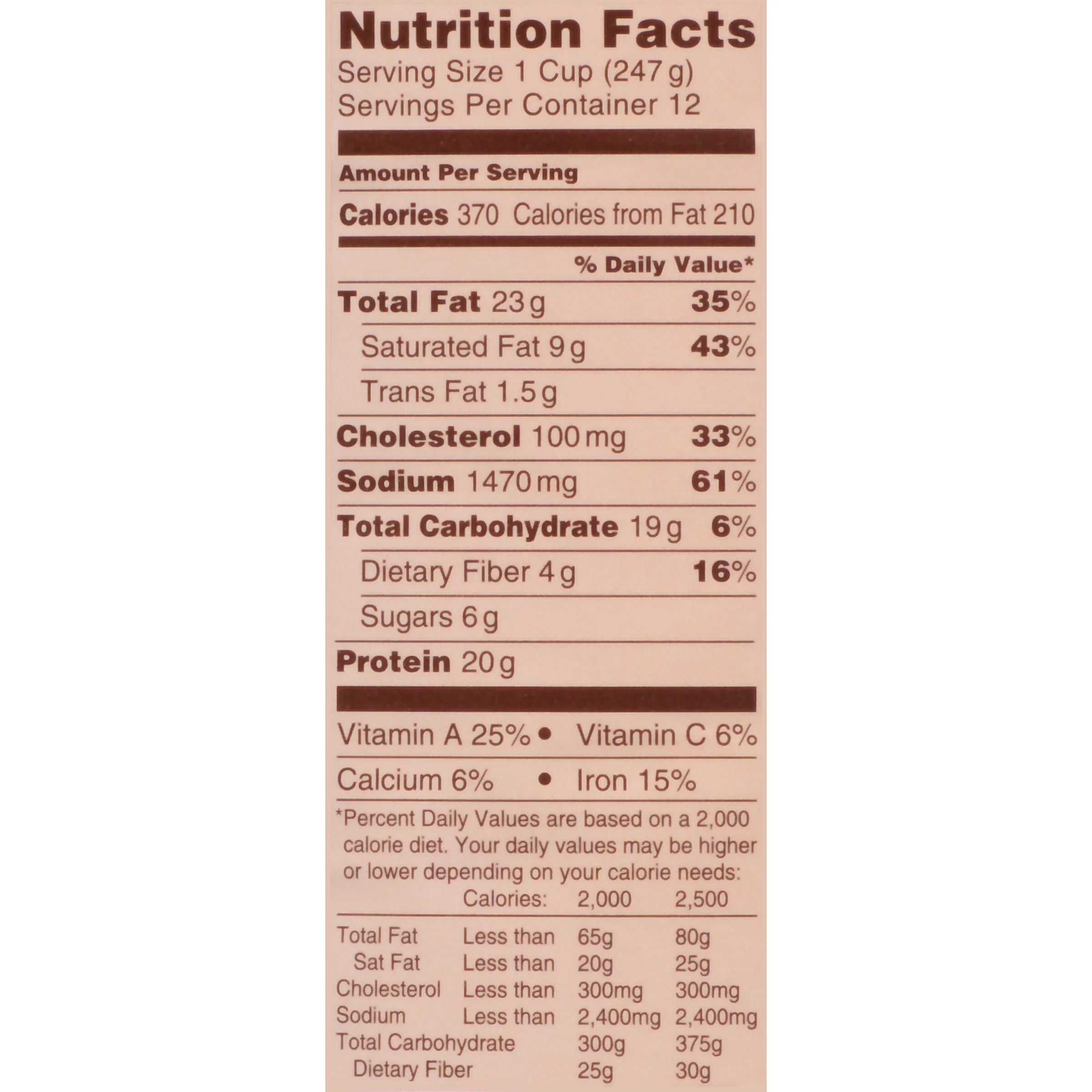 Chef-mate Chili Con Carne without Beans, 106 oz Can (6 Pack) F663203