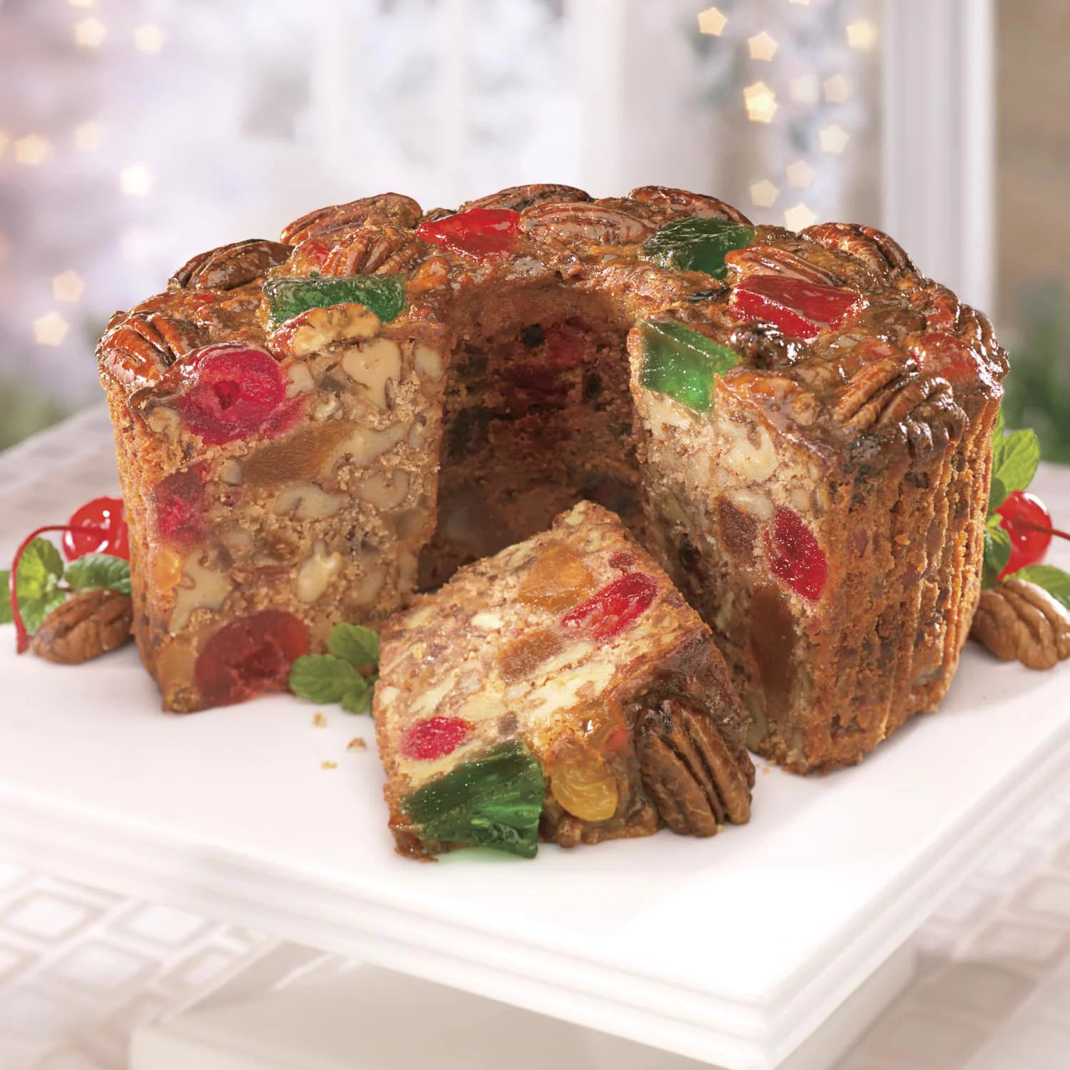 Swiss Colony Christmas Fruitcake with Whole Fruit and Nuts Z592348
