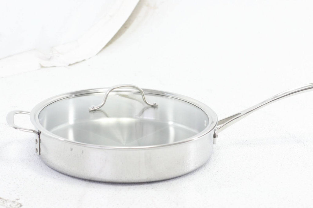 Calphalon Tri-Ply Stainless Steel 5-Quart Saute Pan with Cover A62845