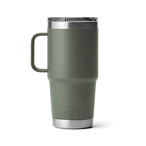YETI Rambler 20 oz Stainless Steel Travel Mug with Stronghold Lid L9345