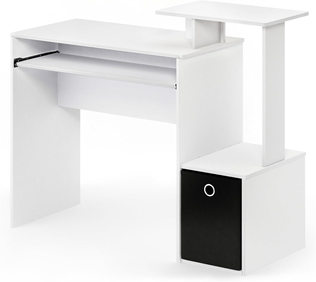 Furinno Econ Multipurpose Home Office Computer Writing Desk, Black/Brown, Pack of 2 R83126