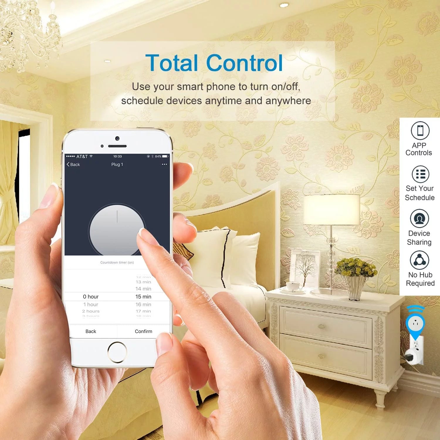 Mini WiFi Smart Plug for Alexa & Google Home, No Hub Required (V06, 1 Pack) L66707