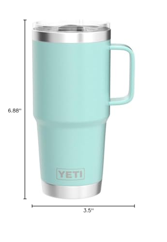 YETI Rambler 20 oz Stainless Steel Travel Mug with Stronghold Lid L9345