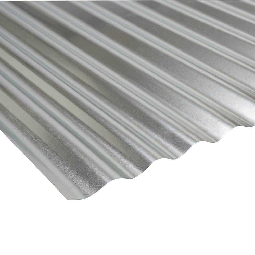 Amerimax Home Products 3 ft. Galvanized Steel Corrugated Project Panel L156