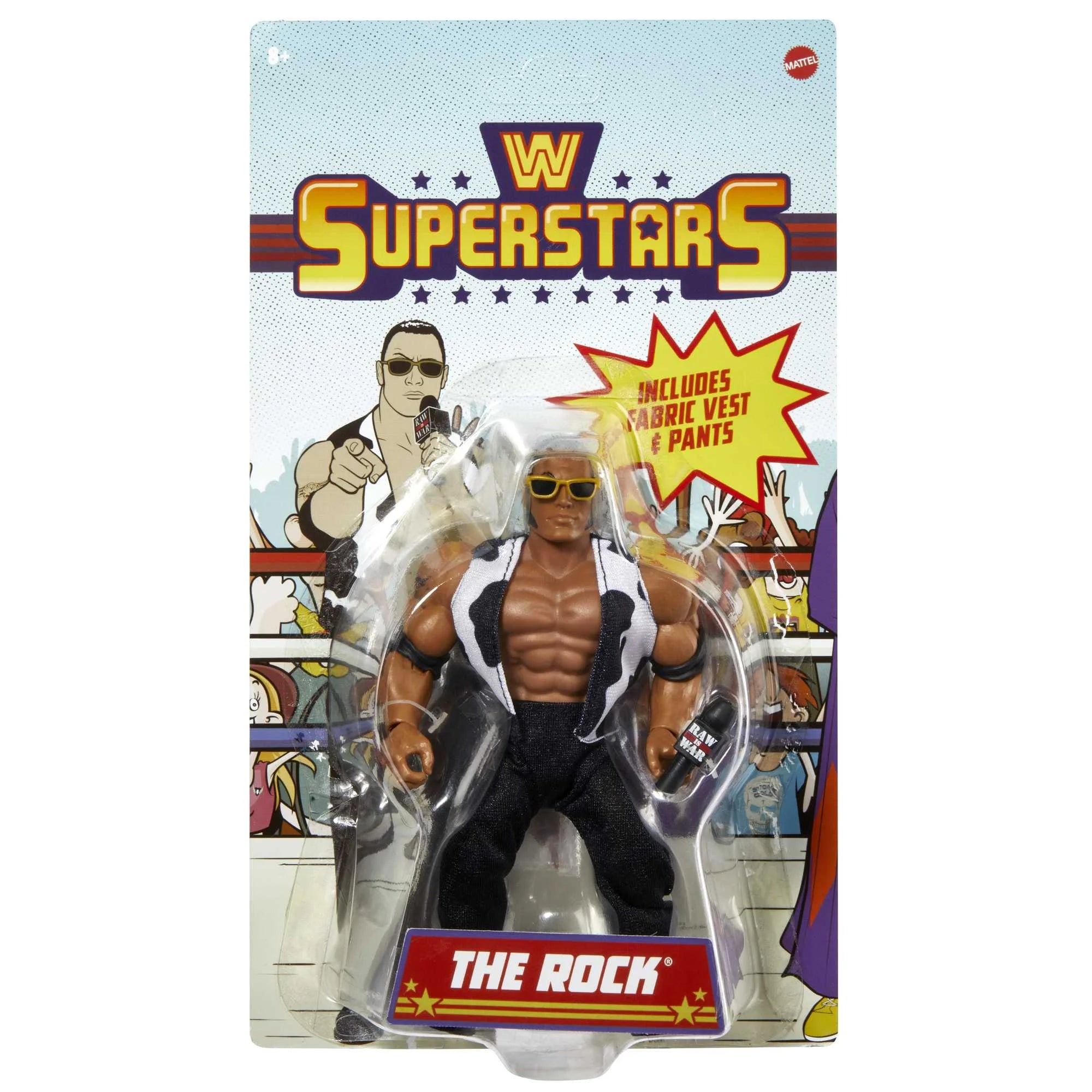 WWE Action Figures Retro Superstars The Rock B9305
