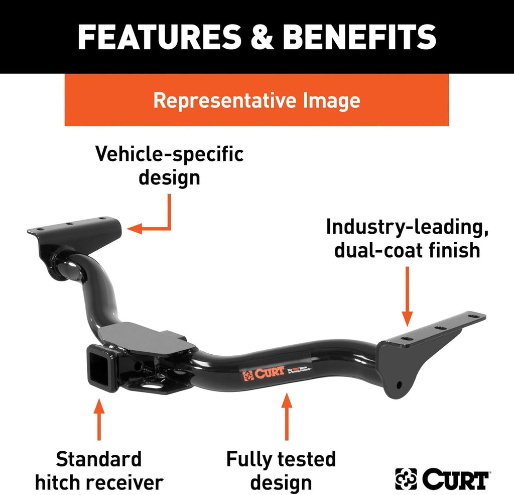 CURT 13382 Class 3 Trailer Hitch, 2-Inch Receiver for Subaru Crosstrek B5123