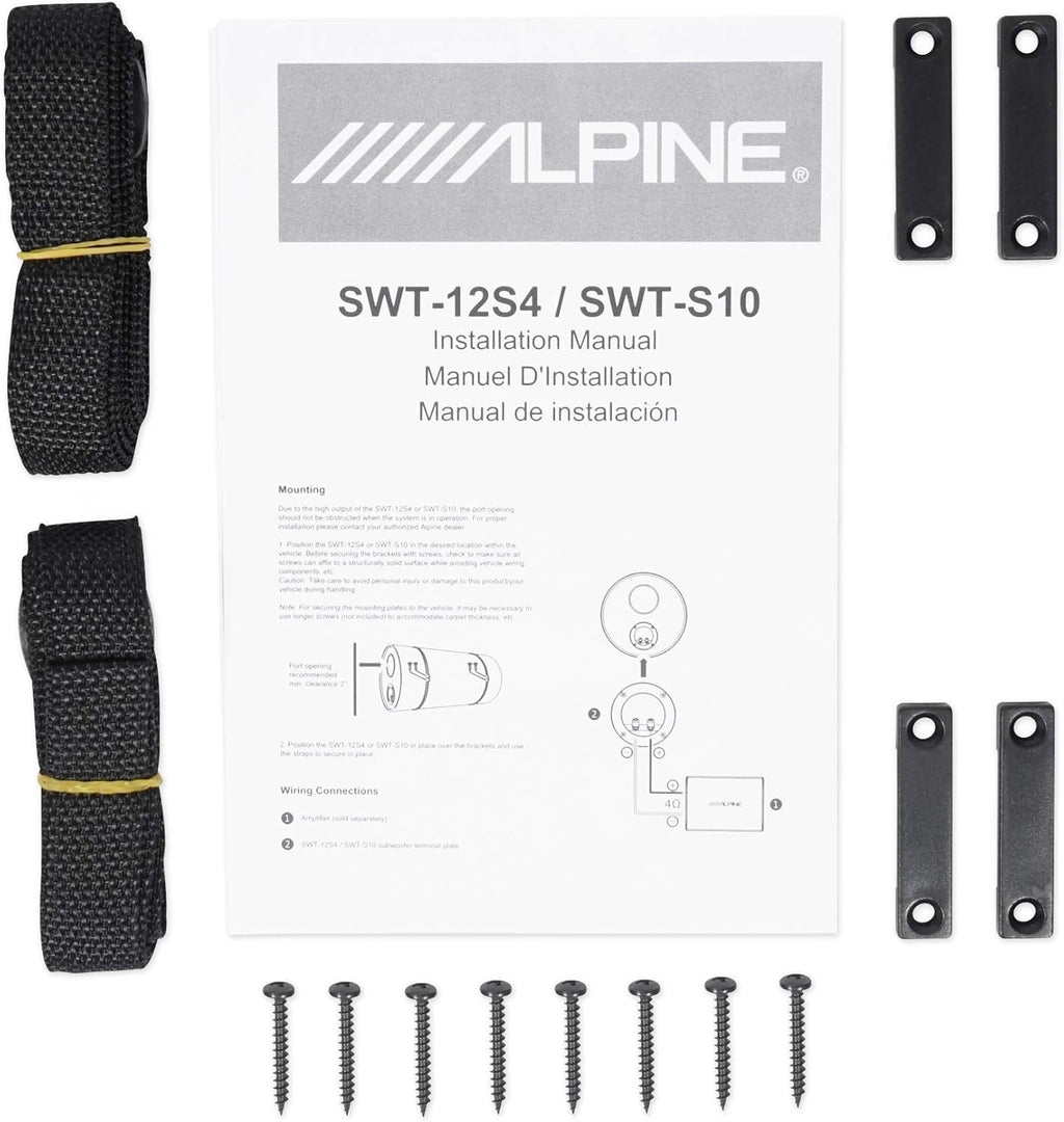 Alpine SWT-12S4 12" Sealed Subwoofer Tube Enclosure S22398