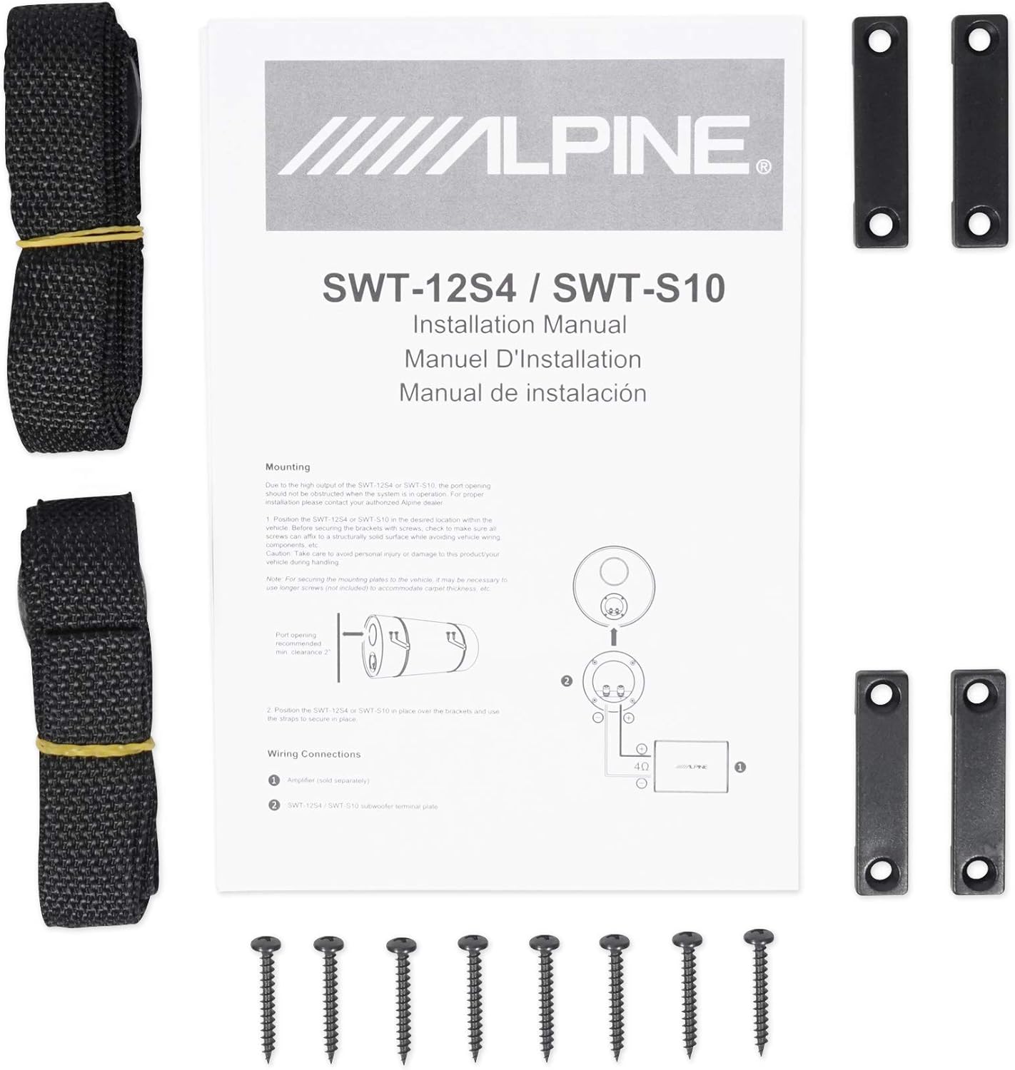 Alpine SWT-12S4 12" Sealed Subwoofer Tube Enclosure S22398
