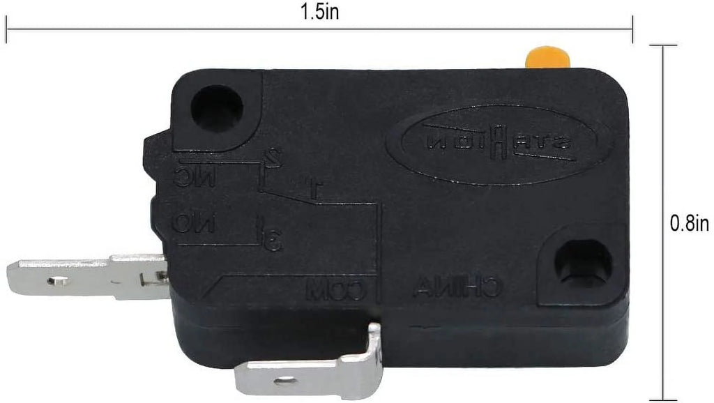 Primeswift SZM-V16-FD-63 Microwave Door Switch Replacement for LG GE Kenmore, 2 Pack R173818