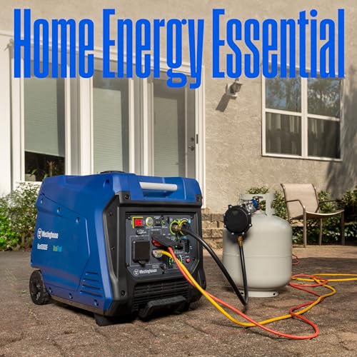 Westinghouse 5000 Peak Watt Dual Fuel Portable Inverter Generator, Remote Electric Start E228