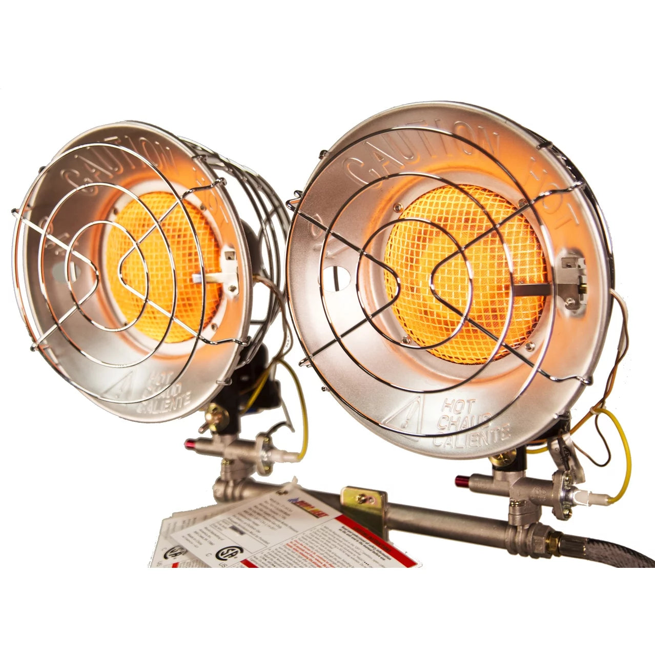 Dura Heat TT-30CSA Double Burner Propane Tank Top Radiant Heater W69640