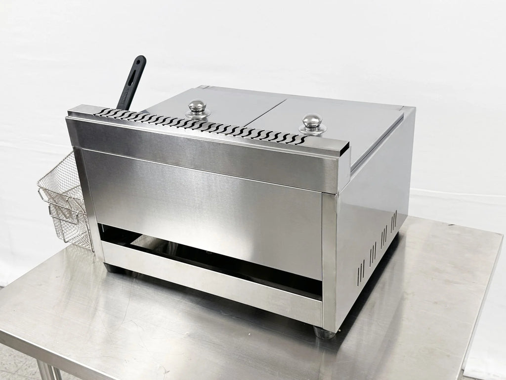Commercial Countertop Double Deep Fryer 7 Gallon Q159