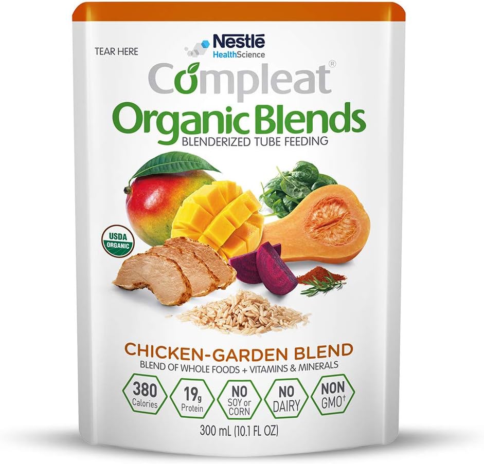 Compleat Organic Blends Chicken-Garden, 10.1 fl oz Pouch, 24 Count