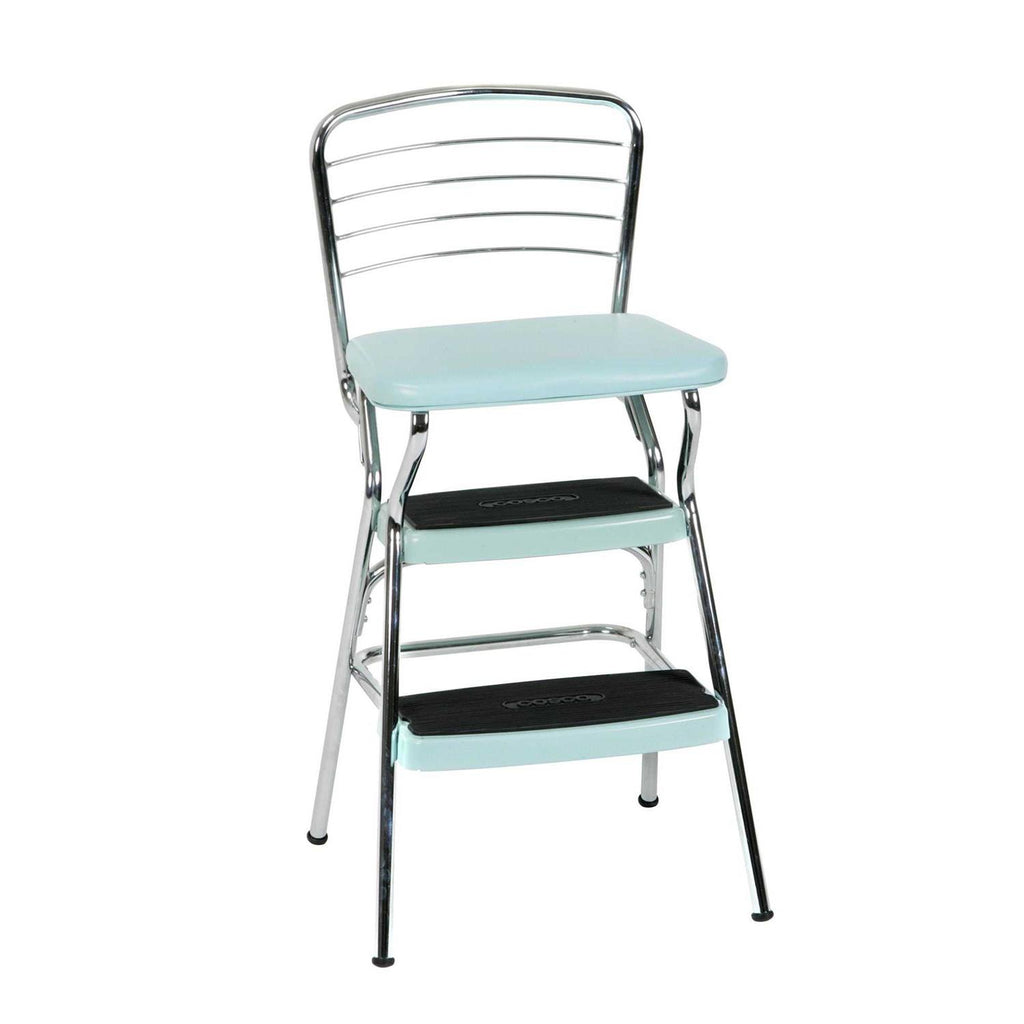Cosco Stylaire Retro Chair + Step Stool with Flip-Up Seat - Shop Hardware Tools Online Store