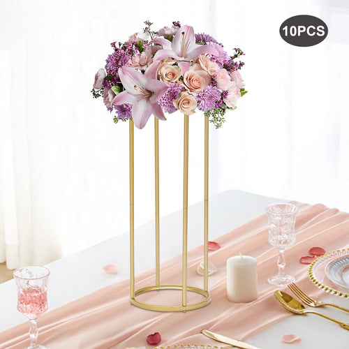 10Pcs 60cm Tall Flower Stand Rectangular Flower Decor Rack for Wedding Party