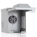 Sclvdi 50 Amp 125/250 Volt RV Power Outlet Box,Enclosed Lockable Weatherproof Outdoor Electrical NEMA 14-50R Receptacle for RV Camper Travel Trailer - Shop Hardware Tools Online Store