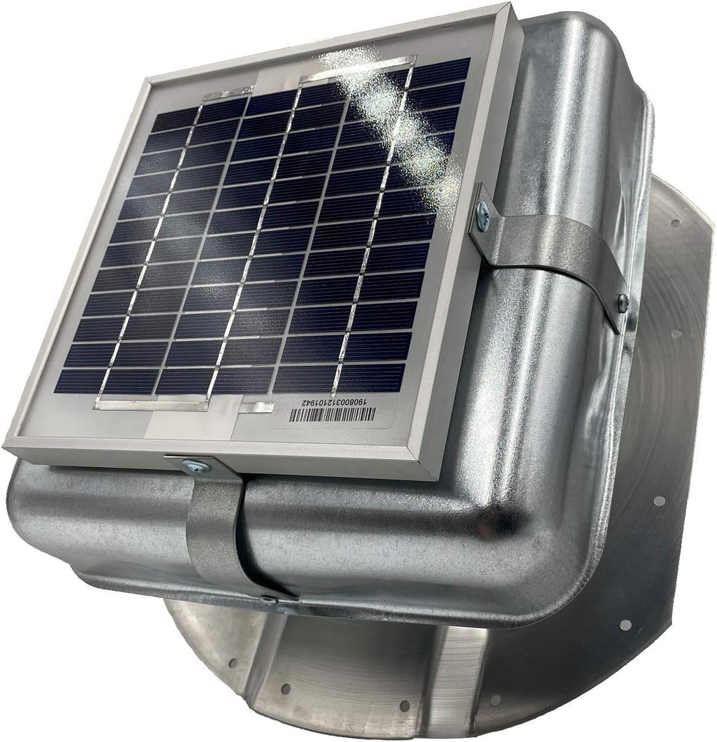 Solar RoofBlaster for Conex Containers with Galvanized Vent | Solar Roof Vent | Solar Roof Exhaust Fan for Conex Shipping Containers