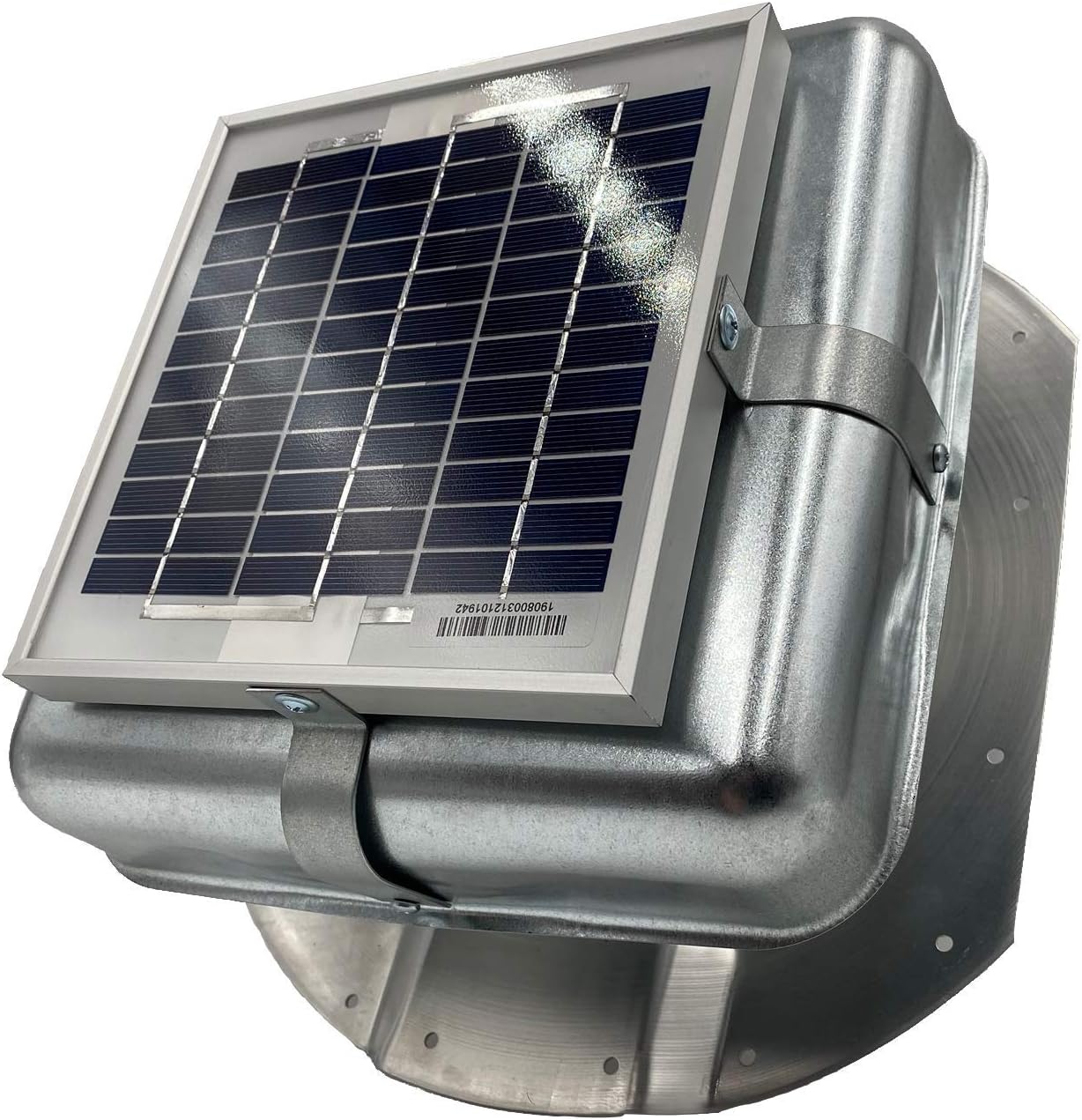 Solar RoofBlaster for Conex Containers with Galvanized Vent | Solar Roof Vent | Solar Roof Exhaust Fan for Conex Shipping Containers
