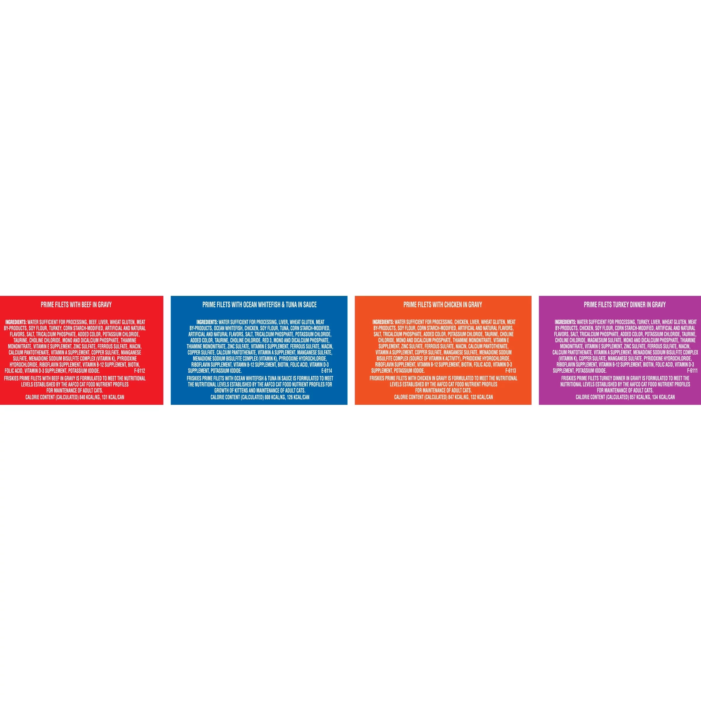 Purina Friskies Prime Filets Adult Wet Cat Food Variety Pack C49315