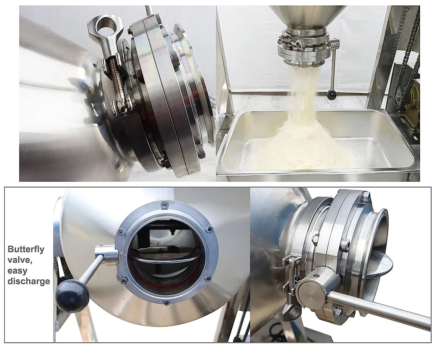 PreAsion 60L Stainless Steel Powder Mixer Blender 110V F34191