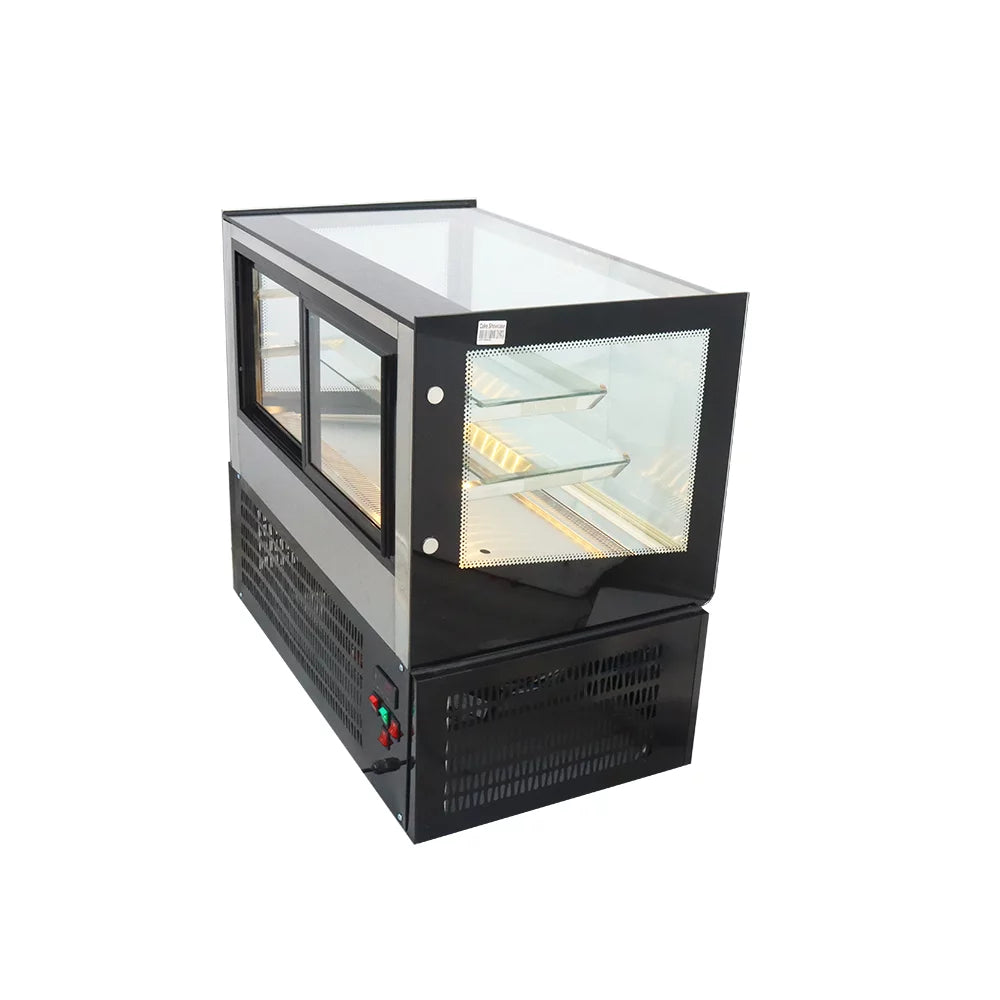 INTSUPERMAI 35" Refrigerated Cake Showcase Display Case with Back Sliding Door H90326
