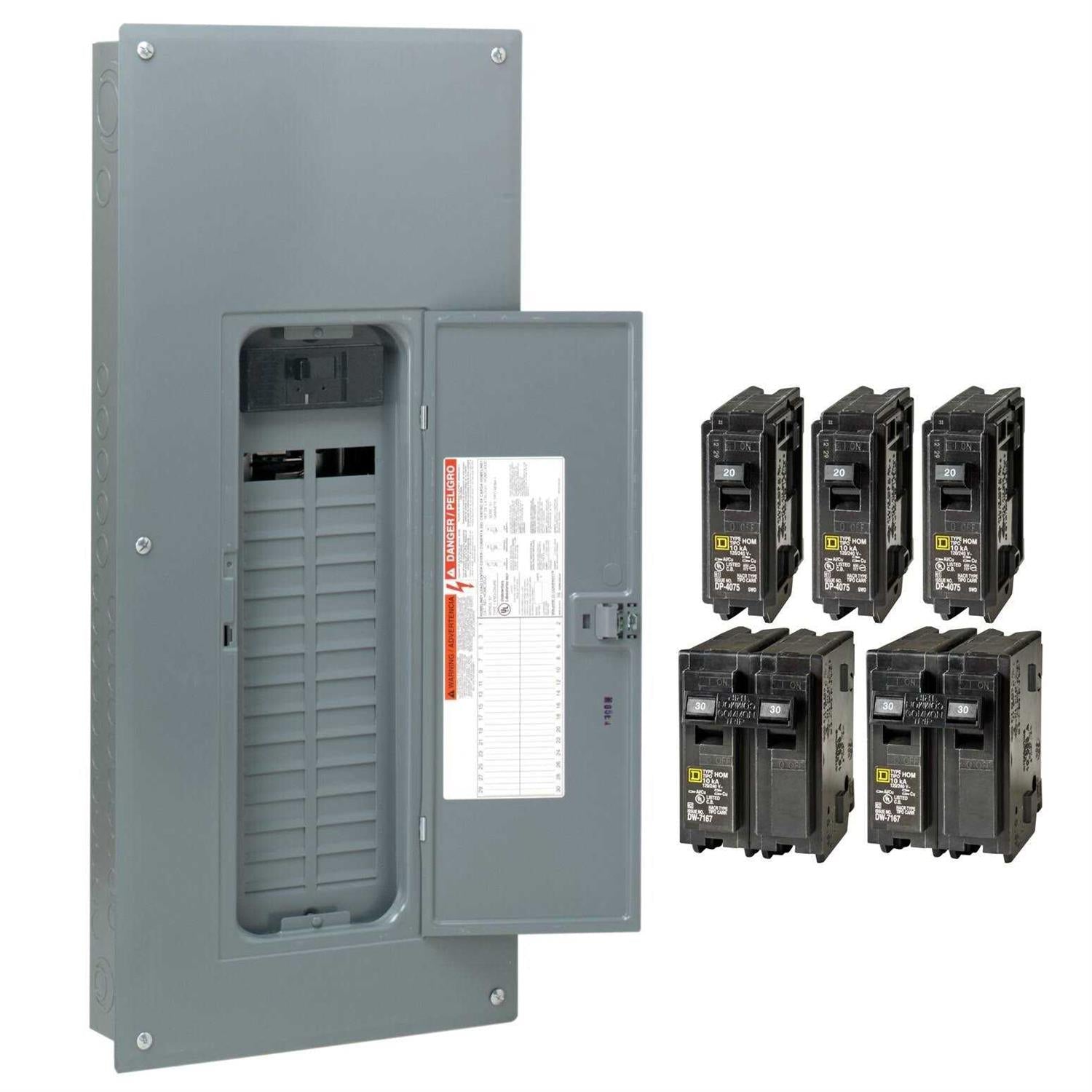 Square D Homeline 200A Main Breaker Load Center A208
