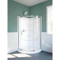 Delta 38 in. W x 72 in. H Round Sliding Frameless Corner Shower Enclosure in Chrome - Shop Hardware Tools Online Store