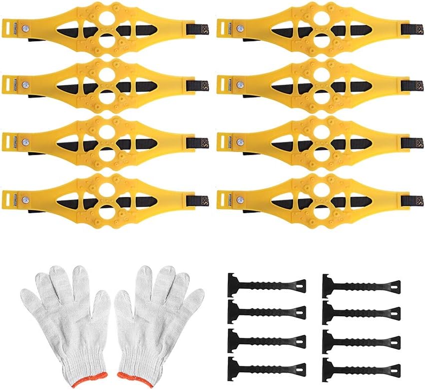 Universal Snow Chains Anti-skid Car Tire Chains, 8Pcs I3626